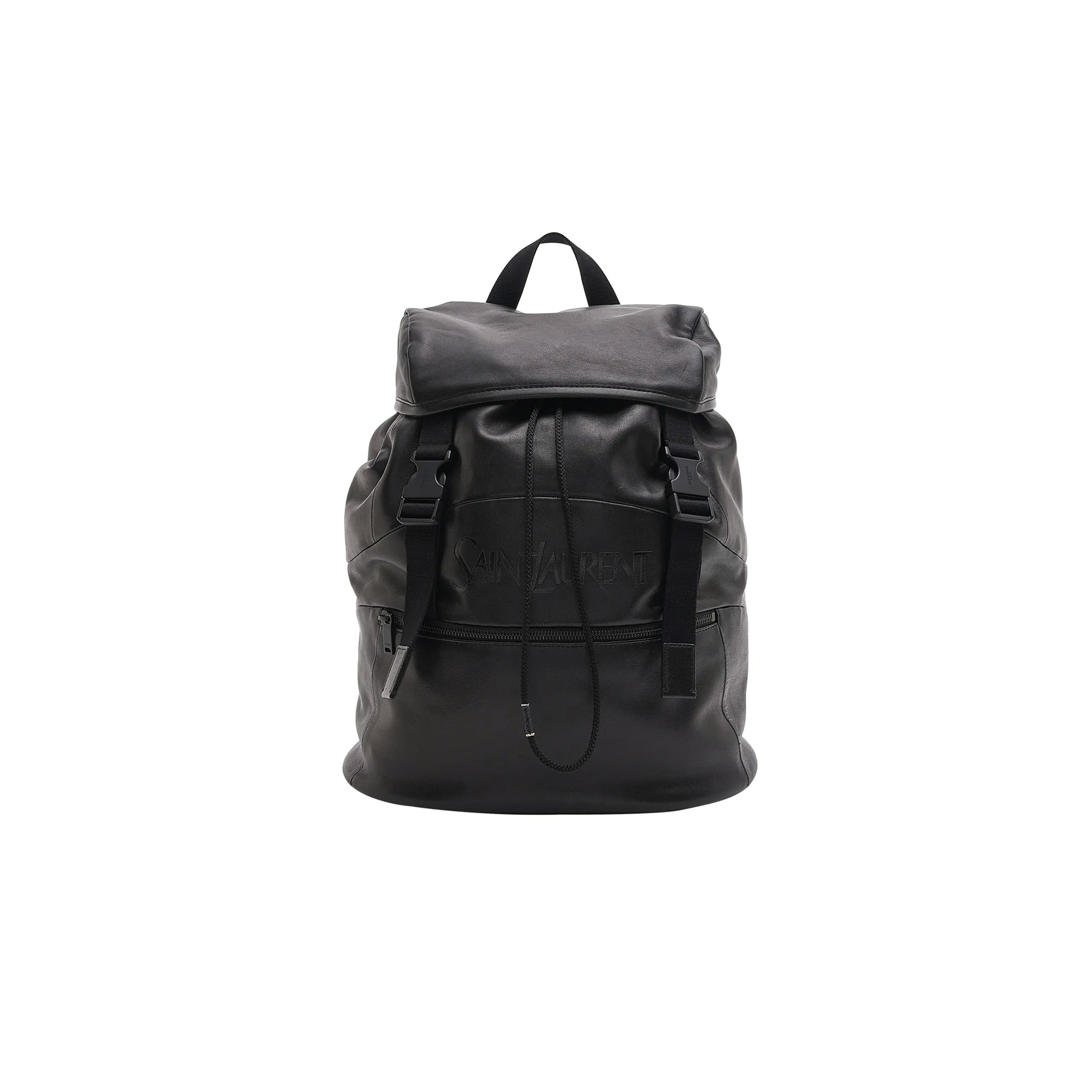 YSL EMBOSSED LEATHER DRAWSTRING BACKPACK 401232070838 (45*44*24cm)